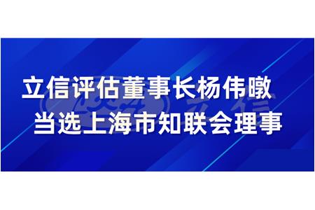 立信评估董事长杨伟暾当选上海市知联会理事